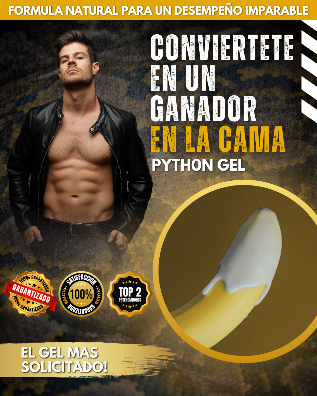 "PY-TH0N GEL -ALARGA & ENGROSA TU MAQUINA| PROLONGA TU DURACIÓN Y HAZ QUE ELLA SEA LA QUE NECESITE DE TI!🔥